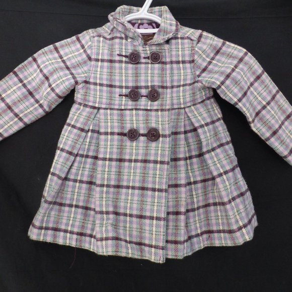 OLD NAVY, baby girl, 18-24 months, plaid coat
